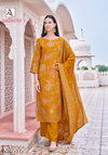 Guldasta By Alok Suit Mudaal Discharge Surat Dress Material Wholesale Market